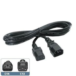 Computer Power Cable Male to Female IEC C14 to IEC C13 PDU Power Cord