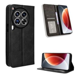 TECNO CAMON 30 PREMIER LEATHER FLIP CASE WITHKICKSTAND, MAGNETIC CLOSURE AND CARD POCKETS
