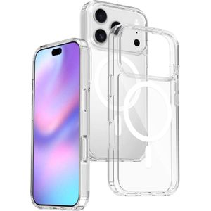 Clear Transparent MagSafe Silicone Case for iPhone 17 Pro – Shockproof, Anti-Yellow, Slim Protective Cover