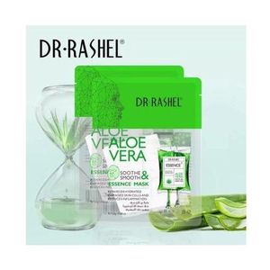 Organic DR RASHEL Aloe Vera Soothe and Smooth Essence Face Mask Pack Of 5