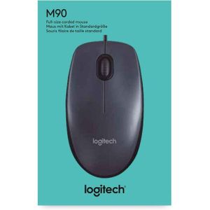 Logitech Wired Mouse M90 Black USB