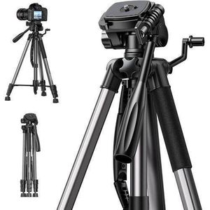 Ugreen Camera Tripod Stand 69'' Heavy Duty Stand Adjustable Professional Tripod Holder For IPhone Video Recording Compatible With Camera & Phone DSLR/SLR Canon EOS R8/R7/R6 Sony ZV 1F ZV E10 - LP661 - UGN-15187