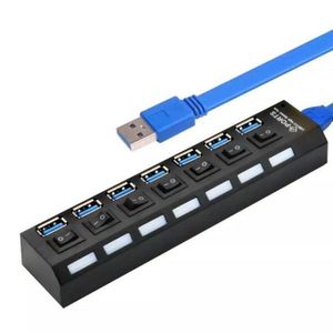 Vention  CHXBO-EU USB-B 3.0 to 7-Port USB 3.0 Hub with Individual Power Switches and DC Power Adapter