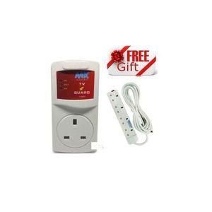 MK Electronics TV GUARD +FREE 4 WAY SOCKET EXTENSION CABLE