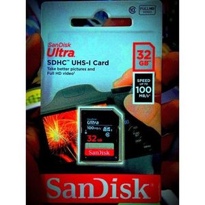 Sandisk Ultra SD Memory Card 32GB Class 10 UHS-I SDHC