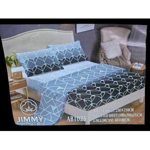 Fitted Printed bedsheet  6by6 / 6by7