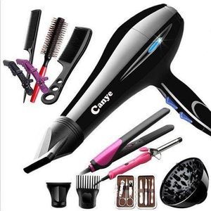 Canye  Professional /commercial Hair Blow-dry Straightener With Flat Iron, Tongs, Manicure Set, Combs, Curls
