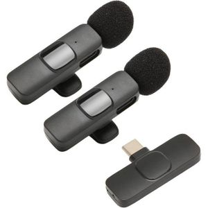 K9 Wireless Lavalier Microphone Portable Clip Mic for Video Recording and Interviews