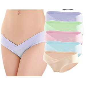 Cotton Maternity Panties High Waist Adjustable Belly Protective