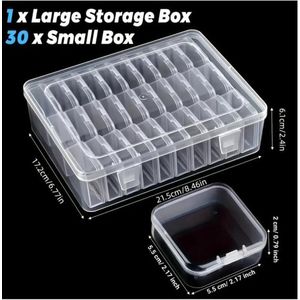   30 Grid Plastic Organizer Boxes  