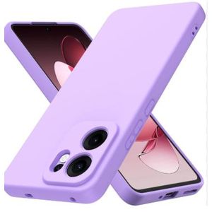 Soft Silicone Back Cover for OPPO Reno 13F – Shockproof, Slim Fit, Anti-Fingerprint – Purple