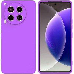 Soft Silicone Slim Fit Cover Anti-Scratch Shockproof Case for Tecno Camon 30s - Purple
