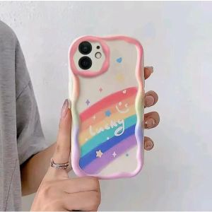 Silicone Rainbow Phone Case for Samsung A52 4G – Soft, Colorful & Protective