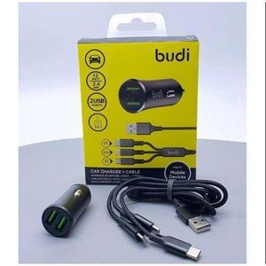 CAR CHARGER WITH 3-IN-1 CHARGING CABLE