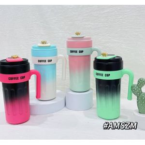 Leak-Proof Thermos Coffee Mug With Temperature Display Vacuum Flasks