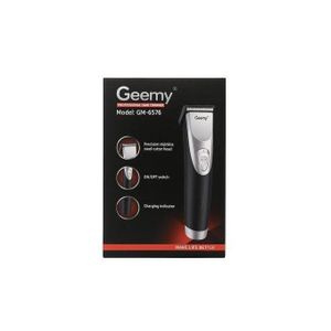Geemy GM-6576 Professional Hair Trimmer – Stainless Steel Blade, Rechargeable, Easy Grooming Cordless Shaver