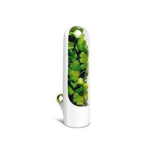 Ultimate Herb Saver Storage Container - Freshness Lock Cup For Extended Life Of Fresh Herbs, Vegetables & Vanilla - Perfect For Kitchen Countertop Or Refrigerator