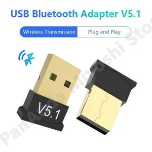 USB Bluetooth 5.3 Adapter Dongle - Wireless Receiver for PC/Laptop, 20M Range - black 