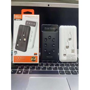 Ofia 10,000mAh Portable Power Bank, Fast Charging External Battery Pack with LED Display, Dual USB Output & Compact Design