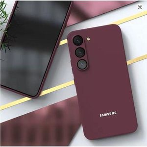 Samsung Galaxy A36 Cover Luxury Maroon High Protection Premium and Original Silicone Phone Case/ Back cover_maroon 