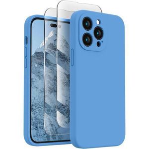 Designed for iPhone 14 Pro Silicone Case 2022, with 2 Pack Display Proector