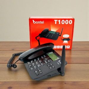 Bontel T1000 GSM Fixed Landline Simcard Based Strong Signal Better Network Fetch Desktop Phone 