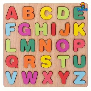 Digabi A Wooden Educational Toy Featuring Puzzles with Letters, Numbers, And Shapes, Designed for Both Boys And Girls