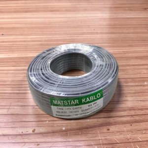 Mat Star 1.5MM 90M High Durability Heat Resistant Twin With Earth Electrical Wiring Cable