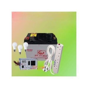 Solarmax   80Ah Solar Battery + 150VA Free Inverter + Free Extension + 3 DC Bulbs