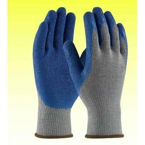 Home Rubber Palm-Coated Work Gloves with Wrist Protection, Breathable Seamless Knit Cotton Fabric Ideal for Construction, Mechanics, Warehouse, Industrial, Gardening