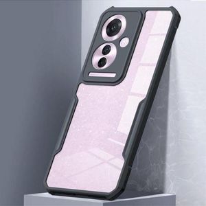Xundo Oppo Reno 11F 5G Back Case Cover Transparent Crystal Clear Hard PC Back Case with TPU Bumper, Drop Protection