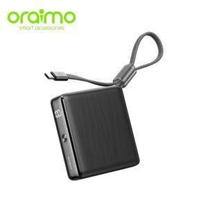 Oraimo PowerNova L11,  10000mAh, 22.5W Fast charging Built-In Type C-Cable  Pocket-Sized Powerbank - Black