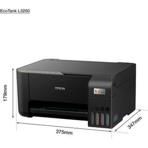 Epson EcoTank L3250 Home ink tank printer A4, colour, 3-in-1 printer with WiFi, comes with 2 Black+3 Colour inks inside, UAE Warranty