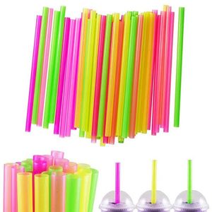 8.2x8mm Reusable Clear Glass Straws Set for Smoothie Milkshakes