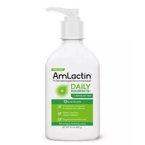 Amlactin Moisturizing Body Exfoliator and Lotion with 12% Lactic Acid