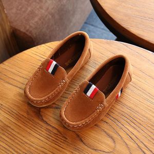 Arsuxeo 1-14 Years Boys Girls Shoes Kids Children Soft Flats Sneakers British Loafers