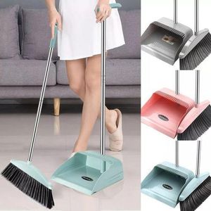 2 In 1 Flexible Broom And Dustpan Sweeping Broom