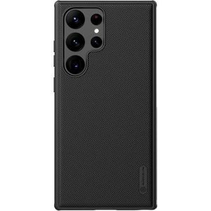 Samsung Galaxy S23 Ultra Nilkin Super Frosted Shield Pro Magnetic Protective Phone Case for Back Cover Suitable for Wireless Charging with Magnetic Ring in Black