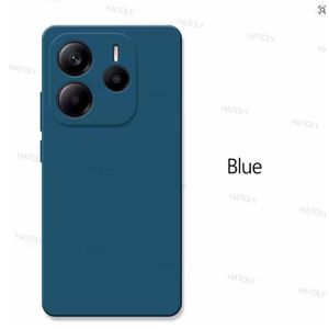 XIAOMI Redmi Note 14 Premium Royal Blue Soft Silicone Heavy Protection Phone Case/ Cover