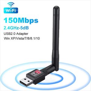 USB Wifi Adapter 150Mbps 2.4 GHz with Antenna USB 802.11n/g/b Ethernet Wi-fi RTL8188 Wireless Network Card for PC Windows
