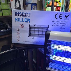 Electric Bug Zapper Indoor Mosquito Killer Lamp with 20W UV Bulbs, 2800V Grid, Hanging Chain, and Easy-Clean Tray for Home Pest Control