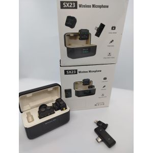 SX23 Wireless Recording Microphone with 8H Battery and Portable Charging Box