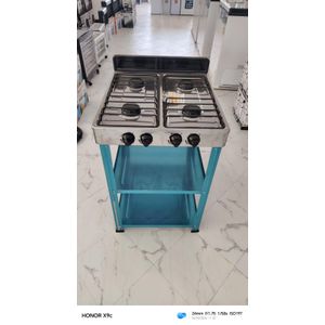 Rebune  four burner standing gas stove with shelves