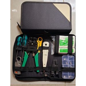 Toolkit Lan Tester, Crimping Pliers, Portable LAN Network Repair, Tool 