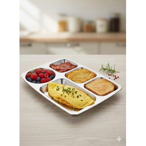 Partitioned plate