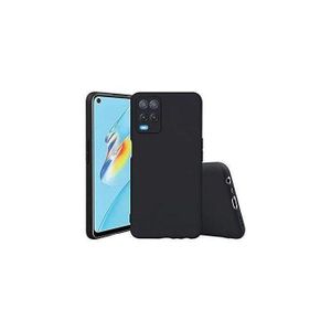 Black Soft Silicone Back Cover Case for OPPO A54– Slim, Shockproof & Anti-Slip Protection