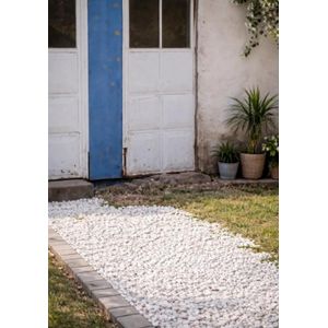 Stone White Decorative imported pebbles 50kg for Garden, Flower pots, Aquarium & Home Decor