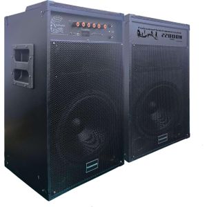 TAGWOOD TS-12D 22000W Double Speaker Bluetooth Trolley Speakers with 2 Microphones