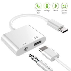 TYPE C Adapter & Splitter, 2 In 1 Aux Headphone Jack Audio & Charging Cable Adapter