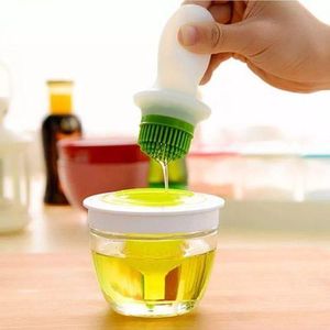 Silicone Oil Brush with Glass Bowl